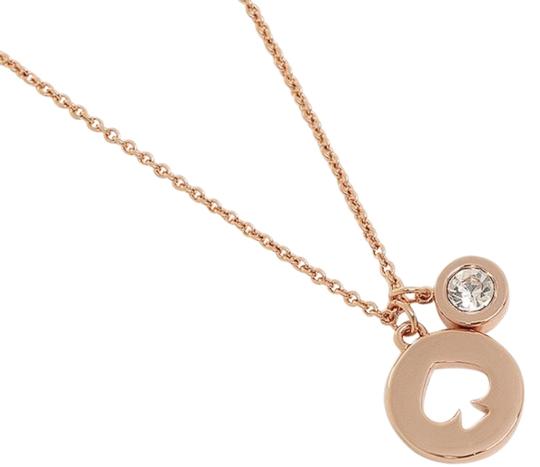 Kate Spade Spot The Spade Charm Necklace - Rose Gold - Muse Beauty