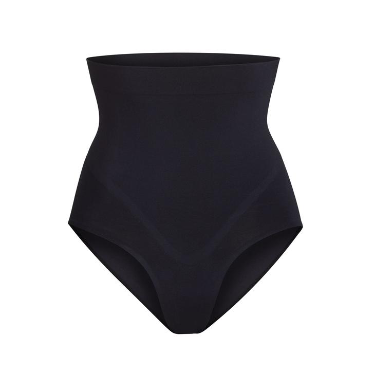 SKIMS High Waisted Bonded Brief - Onyx - Muse Beauty