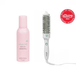 Mane Refresh Routine Set - Dry Shampoo Foam & Medium(38mm) Hot Round Brush
